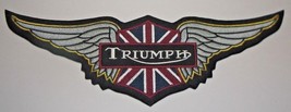 Triumph Biker British Motorcycle Patch~12&quot; x 4&quot;~Great for Jacket~Vest~Sh... - $16.61