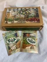 Longaberger Basil &amp; Chives Herb Markers and Seed Packets Gift Set Wrough Iron - £3.83 GBP