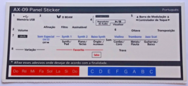 Roland Decals, Stickers Labels in PORTUGUESE for Roland AX-09 Lucina Synthesizer - £15.52 GBP