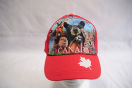 Red Canada Cap Adjustable Strap One Size Fits All - $25.00