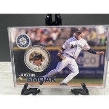 Justin Smoak Seattle MARINERS MLB Silver Plated Commemorative Medallion ... - £13.69 GBP