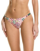 Tanya Taylor Tia Bikini Bottom Women&#39;s Pink floral bead hips detail Size XS - £33.20 GBP