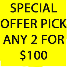 MON - TUES APRIL 5-6 SPECIAL OFFER DEAL 2 FOR  $100  MAKE AN OFFER - £78.18 GBP