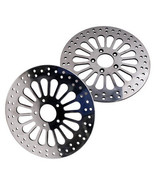 1 Pair Front 11.8&quot; Brake Rotor Disc Stainless Steel for Harley for Dyna ... - £68.13 GBP