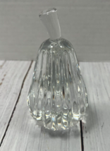 Bleikristall Beyer Art Glass Faceted Cut Crystal Pear Paperweight - $29.99