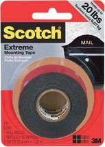Scotch Extreme Mounting Tape 1&quot;X60&quot;-Black - £14.22 GBP