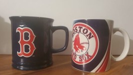 Boston Red Sox Coffee Mug lot of 2 MLB  Licensed baseball *READ*  - £30.06 GBP