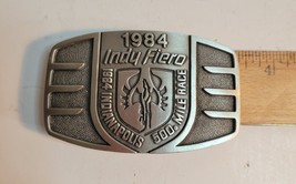 1984 Indy Fiero Belt Buckle Indianapolis 500 Pewter 129/500 image 2