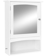 Vasagle Mirror Cabinet, Wooden Medicine Cabinet, Bathroom Wall, White Ub... - $1,958.99 MXN