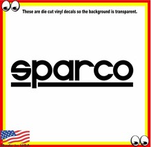 Sparco Vinyl Sticker Decal Logo car van truck tool box lunch locker #001 - £3.95 GBP