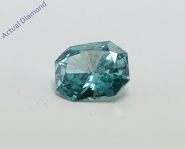 Radiant Loose Diamond (0.82 Ct Fancy Blue(Irradiated) si1 Clarity) IGL  - £872.17 GBP
