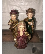 3 Lot Replacement Nativity Set 4-5” Pieces Made in China Mary &amp; Wisemen - £5.87 GBP
