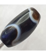 Perline di agata antiche indo tibetane bellissimo motivo, perla amuleto ... - $119.20