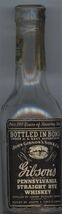 Gibsons Pennsylvania Straight Rye Whiskey Empty Miniature Glass Bottle 1... - $37.62