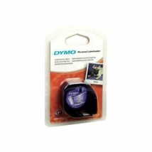 Dymo 16952 LetraTag Plastic Labels Clear &amp; White Refills 1/2&quot; x 13&#39; New - £6.33 GBP