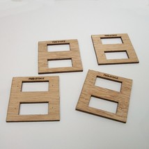 Plywood Servo Mounting Plate Tray for Two FMS-3104 Servo, Lot of 4 pcs - $9.49