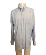 Peter Millar Summer Comfort Light Blue and White Checked Long Sleeve Shi... - $706.61 MXN