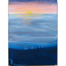 &quot; La De The Hills &quot; Par Susan Soffer Cohn Peinture Acrylique sur Toile 24 &quot; x18 - $1,248.98