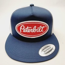 Peterbilt Mesh Adjustable Snapback Heat Pressed Patch Trucker Hat Cap - £20.71 GBP