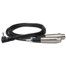 Hosa CYX-402F Microphone Cable - Dual XLR3 Female to Right-angle 3.5mm T... - $19.99