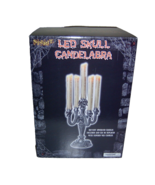 SPIRIT Halloween Gothic LED SKULL CANDELABRA and Candles - $69.99