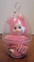 3 1/2&quot; Vintage Hilco Corp Stuffed Animal Plush Toy Pink Mouse Clip On - £8.05 GBP