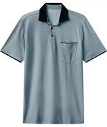 TravisMathew Men&#39;s Featherweight Pocket Golf Polo Captains Blue Size Large - $727.72 MXN