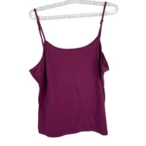 Sonoma Life + Style Womens Purple Cami Tank Top Size 1X Cotton/Polyester - £12.91 GBP