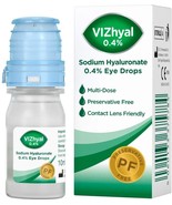 VIZhyal Cross-Linked Sodium Hyaluronate 0.4% Eye Drops for Tired/Dry Eyes 10ml - $11.92