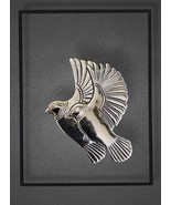 Laurel Burch Hummingbirds Silver Tone Pin Brooch Jewelry Vintage 1980s - $37.29