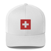 Cap Flag Switzerland, Trucker Cap, Switzerland hat, gift Suisse hat, sum... - $30.50