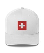 Cap Flag Switzerland, Trucker Cap, Switzerland hat, gift Suisse hat, sum... - £24.43 GBP