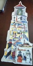 Lighthouse Shaped Puzzle 600 Pieces Great American Puzzle Factory Roger Bansemer - $19.79