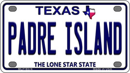 Padre Island Texas Novelty Mini Metal License Plate Tag - £11.76 GBP