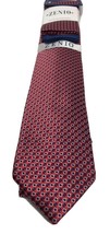 Zenio Men&#39;s Slim Tie with Two Hankies Set Red Navy Black Gray Microfiber 3&quot; Wide - £16.07 GBP