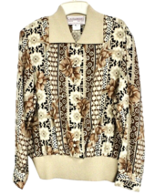 VTG 1970s Castleberry Knit Suit 2PC Neutral Tan Floral St John Style NWT... - $2,385.87 MXN