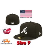 MLB  Atlanta Braves 59FIFTY 5950 Men&#39;s Size 7 Fitted New Era Hat Cap - $26.99