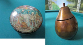 Lacqer Trinket Box Russian Round Storyteller - Fujian Chinese Pear Shaped PICK1 - £100.58 GBP