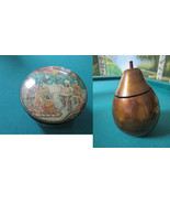 LACQER TRINKET BOX RUSSIAN ROUND STORYTELLER - FUJIAN CHINESE PEAR SHAPE... - $102.57 CAD