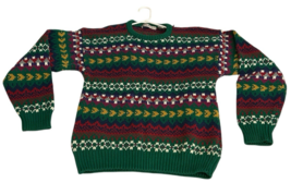 Northern Isles Chunky Multicolor Hand Knitted Chunky Sweater Size XL - $66.45