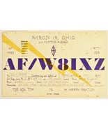 Vintage Ohio United States Postcard QSL Card Amateur Radio 1962 - $57.30 MXN