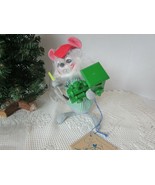 ANNALEE DOLL 1991 HOLIDAY MOUSE PAINTING GREEN TRAIN 6.5&quot; WITH TAG BAG - $33.88 CAD
