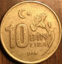 1996 Turkey 10000 Lira Coin - £1.15 GBP