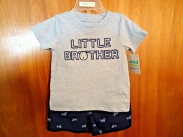 Nwt &quot; Carters Child Of Mine Size 3-6M 2 Piece Set &quot; Little Brother &quot; Great Gift - £11.01 GBP