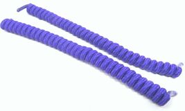 2 Purple No Tie Spiral Laces Shoes Curly 6 to 28 inches No Headache Sun ... - $10.88
