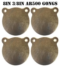 Magnum Target 8 Inch AR500 Steel Gongs - 3/8in. Rifle / Pistol Targets - 4pc - £79.97 GBP