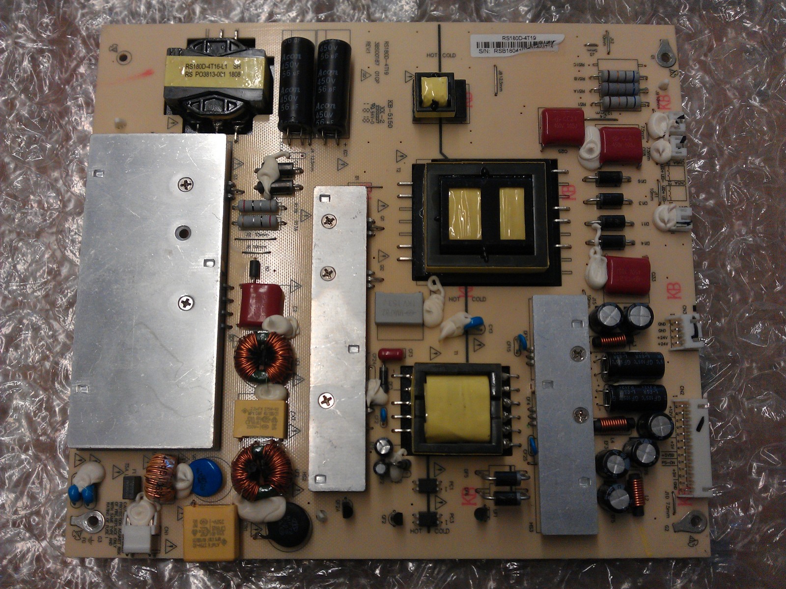 * RS180D-4T19 Power Supply Board From RCA RTU6549 LCD TV - $99.95
