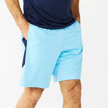 New - Men&#39;s Dry Tek Shorts 9&quot; Wicking Light / Navy Blue - Extra Large Ta... - £7.78 GBP