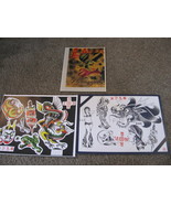 MPLS Murderapolis lady Dragons Color Tattoo Flash Wall Art LOT 3 Sheets ... - £35.81 GBP
