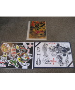 MPLS Murderapolis lady Dragons Color Tattoo Flash Wall Art LOT 3 Sheets ... - $868.01 MXN